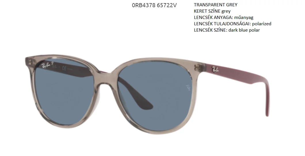 RAY BAN RB4378 65722V NAPSZEMÜVEG