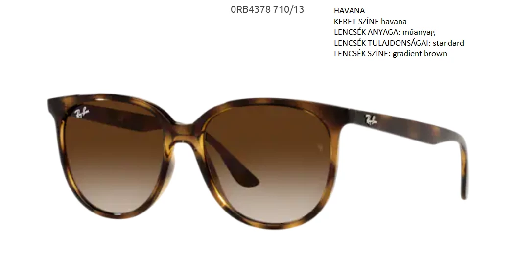 RAY BAN RB4378 710/13 NAPSZEMÜVEG