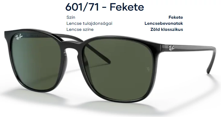 RAY-BAN RB4387 601/71 NAPSZEMÜVEG