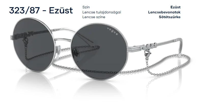 VOGUE VO4227S 323/87 EZÜST NAPSZEMÜVEG