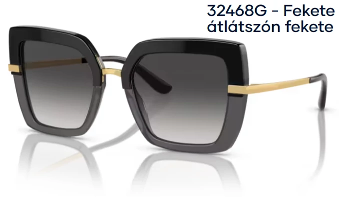 Dolce & Gabbana DG4373 32468G - Fekete átlátszón fekete napszemüveg