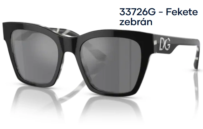 Dolce & Gabbana DG4384 33726G - Fekete zebrán napszemüveg