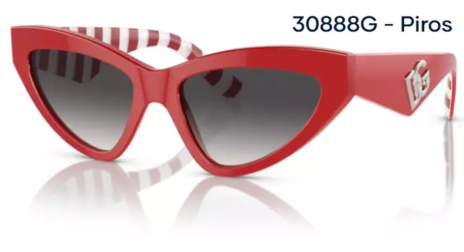 Dolce & Gabbana DG4439 30888G - Piros napszemüveg