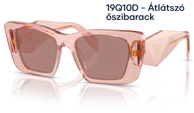 PRADA PR 08YS 19Q10D - Átlátszó őszibarack napszemüveg