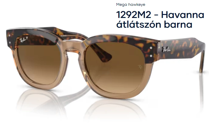 RAY BAN RB0298S MEGA HAWKEYE 1292M2 - Havanna átlátszón barna NAPSZEMÜVEG