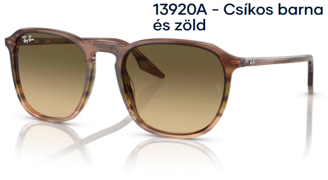 RAY BAN RB2203 13920A - Csíkos barna és zöld NAPSZEMÜVEG