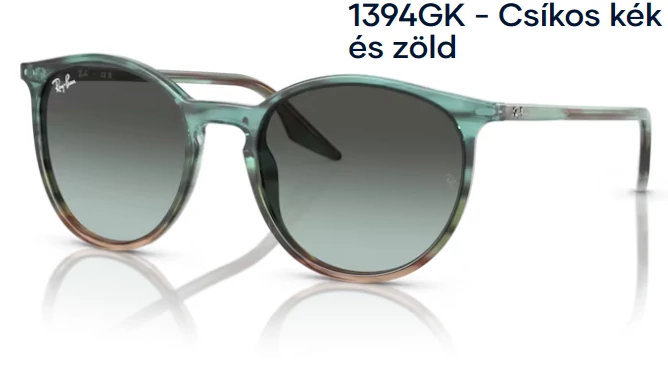 RAY BAN RB2204 1394GK - Csíkos kék és zöld NAPSZEMÜVEG