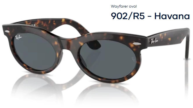 RAY BAN RB2242 WAYFARER OVAL 902/R5 - Havana NAPSZEMÜVEG