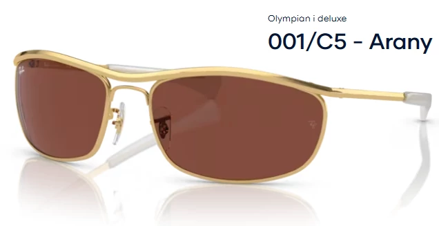 RAY-BAN RB3119M OLYMPIAN I DELUXE 001/C5 - Arany NAPSZEMÜVEG