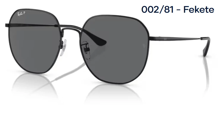 RAY-BAN RB3680D 002/81 - Fekete NAPSZEMÜVEG