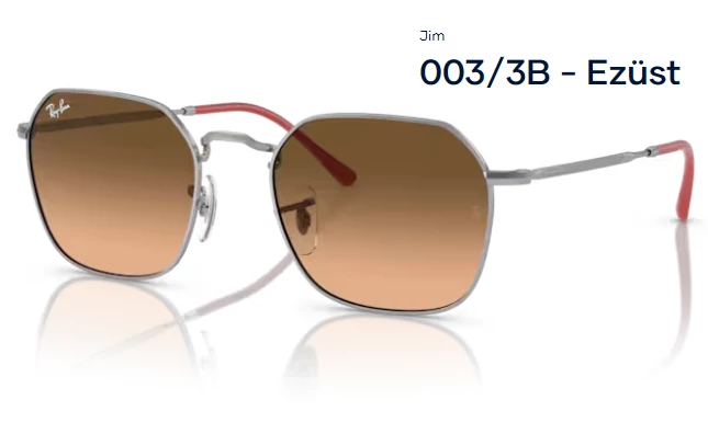 RAY BAN RB3694 JIM 003/3B - Ezüst NAPSZEMÜVEG