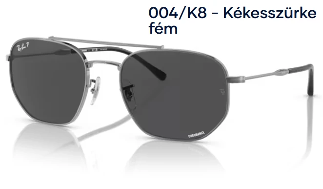 RAY BAN RB3707 004/K8 - Kékesszürke fém NAPSZEMÜVEG