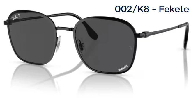 RAY BAN RB3720 002/K8 - Fekete NAPSZEMÜVEG