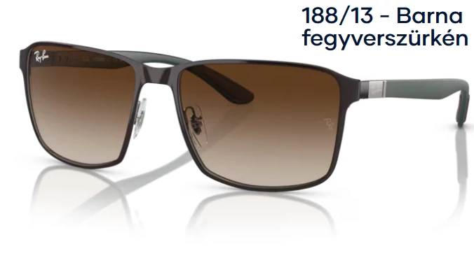 RAY BAN RB3721 188/13 - Barna fegyverszürkén NAPSZEMÜVEG