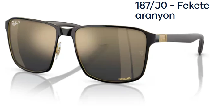 RAY BAN RB3721CH 187/J0 - Fekete aranyon NAPSZEMÜVEG