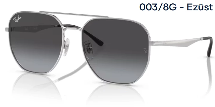 RAY BAN RB3724D 003/8G - Ezüst NAPSZEMÜVEG