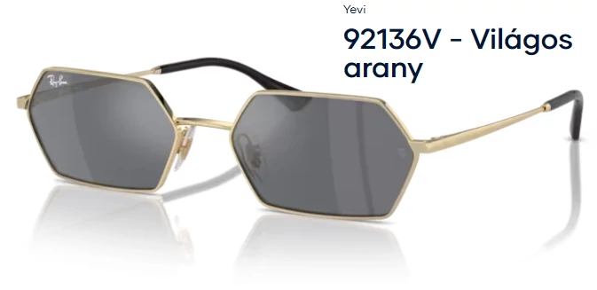 RAY BAN RB3728 YEVI 92136V - Világos arany NAPSZEMÜVEG