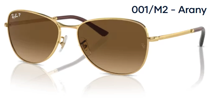 RAY-BAN RB3733 001/M2 - Arany NAPSZEMÜVEG