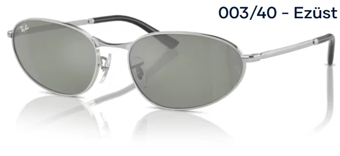 RAY-BAN RB3734 003/40 - Ezüst NAPSZEMÜVEG