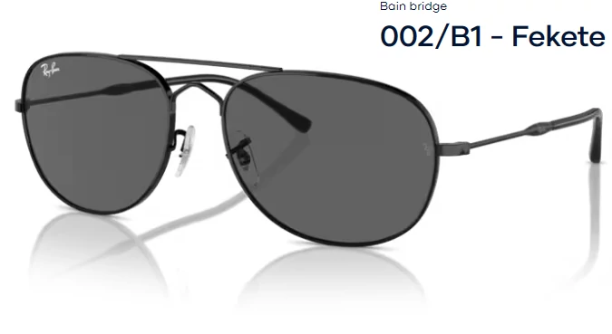 RAY-BAN RB3735 Bain bridge 002/B1 - Fekete NAPSZEMÜVEG