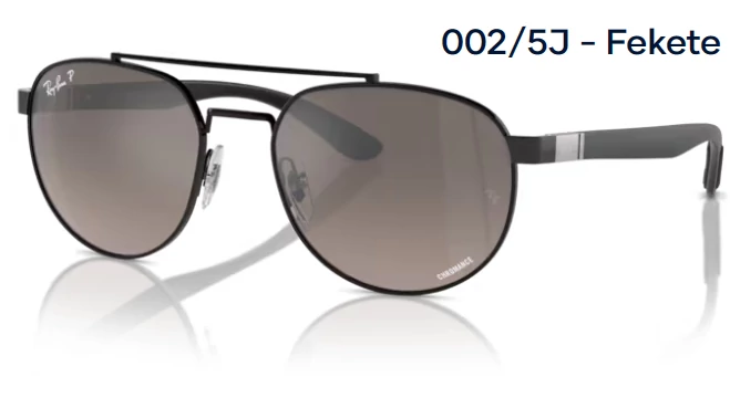 RAY-BAN RB3736CH 002/5J - Fekete NAPSZEMÜVEG