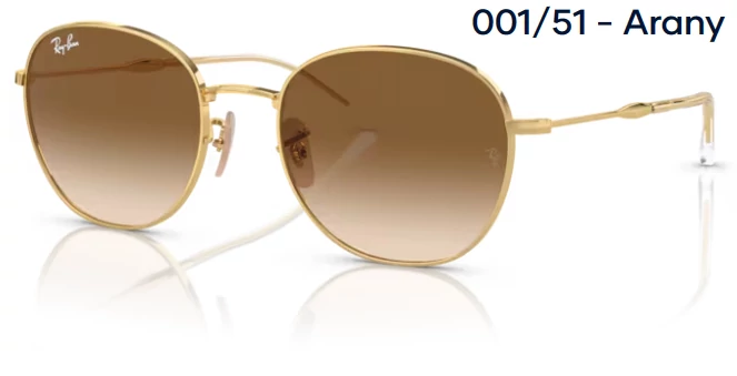 RAY-BAN RB3809 001/51 - Arany NAPSZEMÜVEG