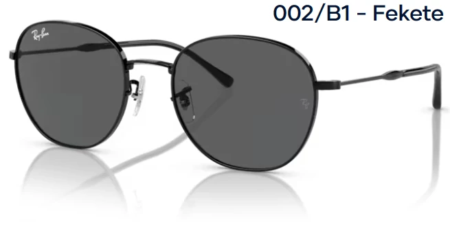 RAY-BAN RB3809 002/B1 - Fekete NAPSZEMÜVEG