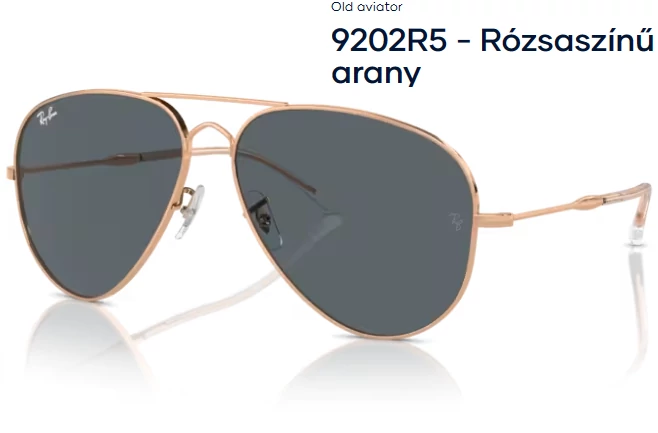 RAY-BAN RB3825 OLD AVIATOR 9202R5 - Rózsaszínű arany NAPSZEMÜVEG