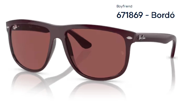 RAY BAN RB4147 BOYFRIEND 671869 - Bordó NAPSZEMÜVEG