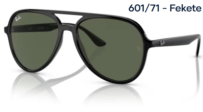 RAY BAN RB4376 601/71 - Fekete NAPSZEMÜVEG