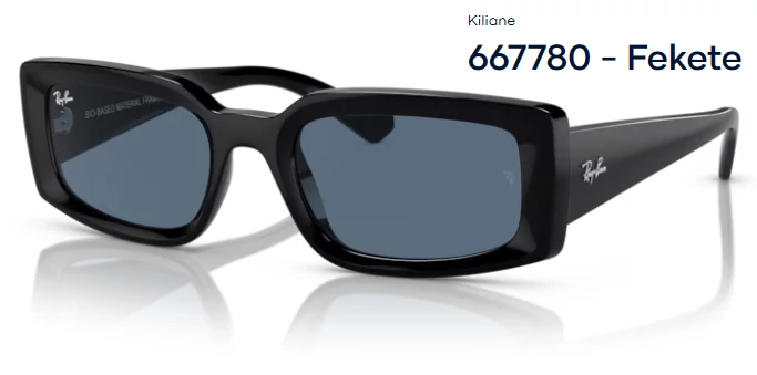 RAY BAN RB4395 KILIANE 667780 - Fekete NAPSZEMÜVEG