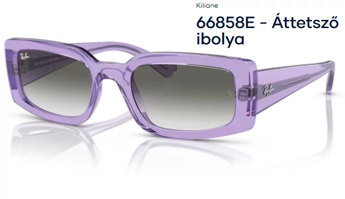 RAY BAN RB4395 KILIANE 66858E - Áttetsző ibolya NAPSZEMÜVEG