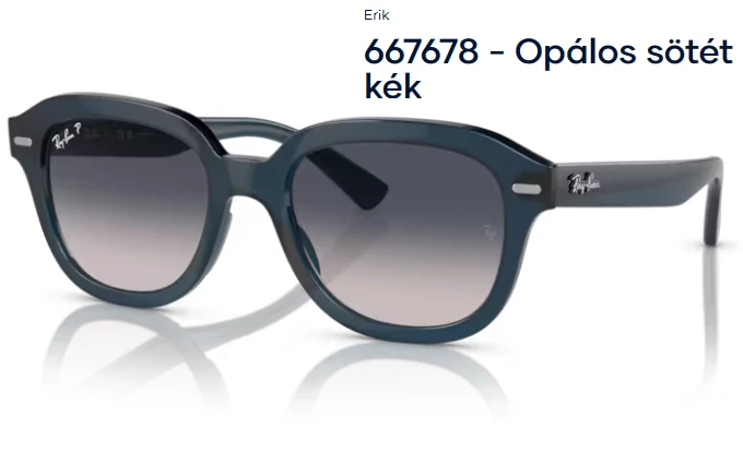 RAY BAN RB4398 ERIK 667678 - Opálos sötét kék NAPSZEMÜVEG