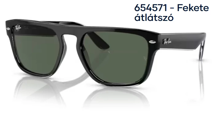 RAY BAN  RB4407 654571 - Fekete átlátszó NAPSZEMÜVEG