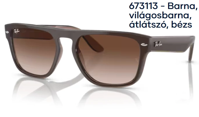 RAY BAN  RB4407 673113 - Barna, világosbarna, átlátszó, bézs NAPSZEMÜVEG