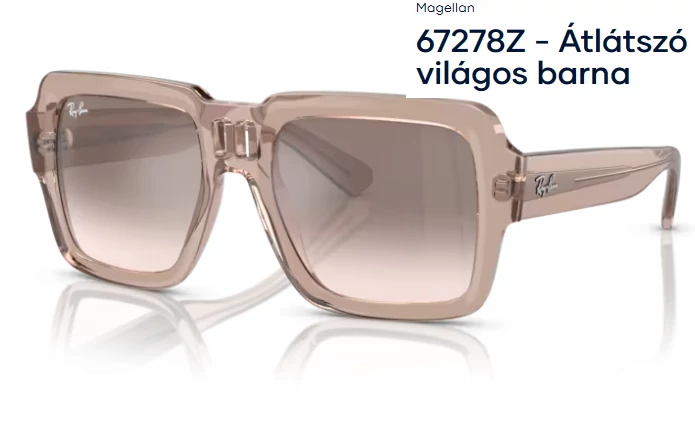 RAY BAN  RB4408 MAGELLAN 67278Z - Átlátszó világos barna NAPSZEMÜVEG