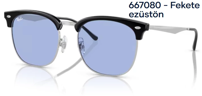 RAY BAN  RB4418D 667080 - Fekete ezüstön NAPSZEMÜVEG