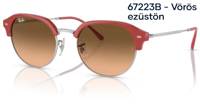 RAY-BAN RB4429 67223B - Vörös ezüstön NAPSZEMÜVEG