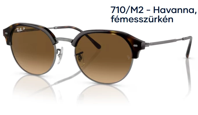 RAY-BAN RB4429 710/M2 - Havanna, fémesszürkén NAPSZEMÜVEG