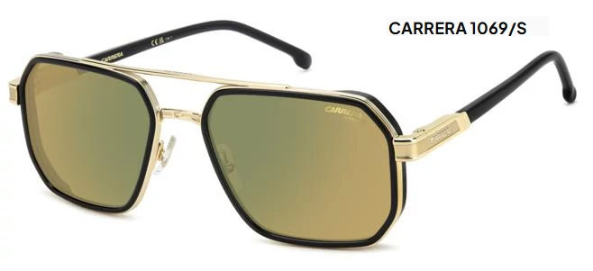 CA CARRERA 1069/S 71C-MJ YELLOW GREEN MIRROR NAPSZEMÜVEG