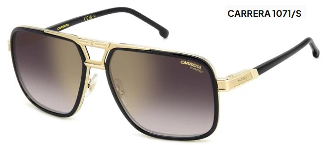 CA CARRERA 1071/S LGD-YK GOLD MIRROR ON BURGUNDY SHADED NAPSZEMÜVEG
