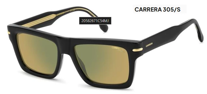 CA CARRERA 305/S 71C-MJ-YELLOW GREEN MIRROR NAPSZEMÜVEG
