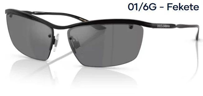 DOLCE&GABBANA DG2307 01/6G - Fekete NAPSZEMÜVEG 