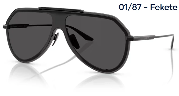 DOLCE&GABBANA DG2309 01/87 - Fekete NAPSZEMÜVEG 
