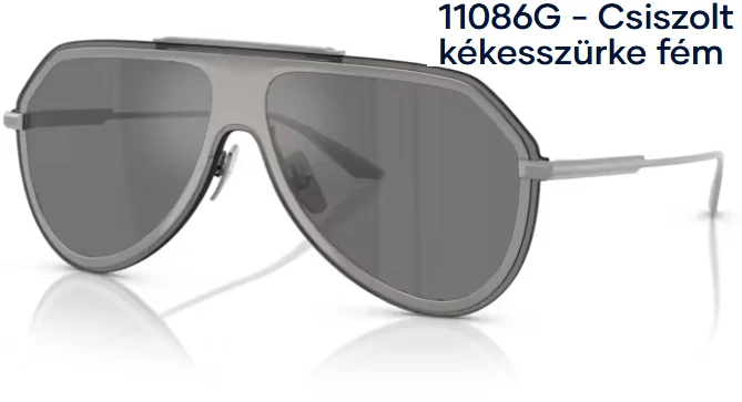 DOLCE&GABBANA DG2309 11086G - Csiszolt kékesszürke fém NAPSZEMÜVEG 