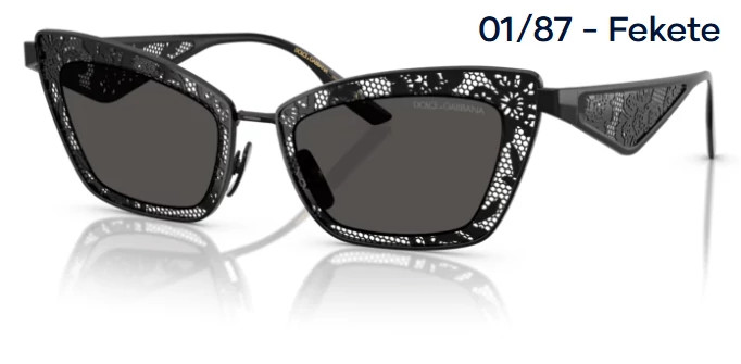 DOLCE&GABBANA DG2311 01/87 - Fekete NAPSZEMÜVEG 