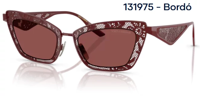 DOLCE&GABBANA DG2311 131975 - Bordó NAPSZEMÜVEG 