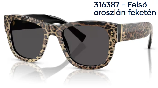 Dolce & Gabbana DG4338 316387 - Felső oroszlán feketén napszemüveg
