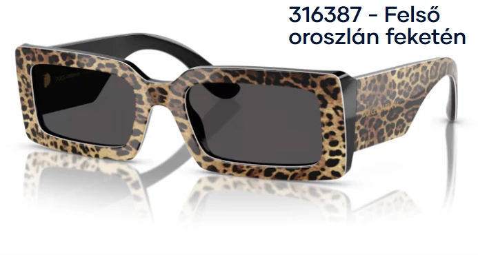 DOLCE&GABBANA DG4416 316387 - Felső oroszlán feketén NAPSZEMÜVEG 
