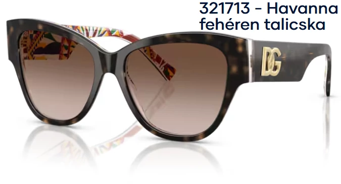 DOLCE&GABBANA DG4449 321713 - Havanna fehéren talicska NAPSZEMÜVEG 